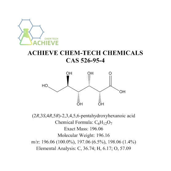 CAS 526-95-4 Gluconic acid structure | Shaanxi BLOOM Tech Co., Ltd