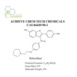 Raloxifene پاؤڈر CAS 84449-90-1