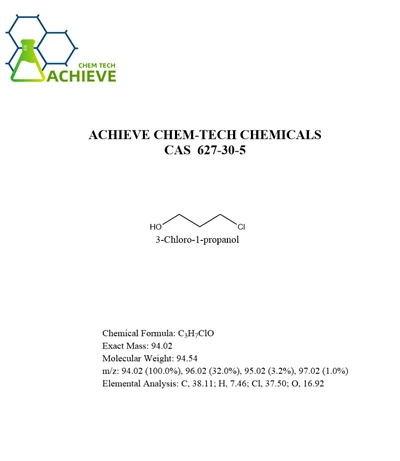 3-کلورو -1-پروپانول CAS 627-30-5